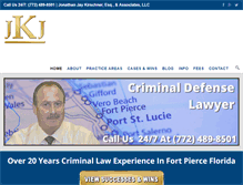 Tablet Screenshot of fort-pierce-criminal-lawyer.com